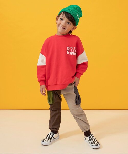 BREEZE(ブリーズ)の「【裏起毛】あったか らくらくサイドポケットパンツ_ジュニア対応(カーゴパンツ・キッズ・その他12/インディゴブルー/その他11/チャコール・90/100/150/140/120/130/110)」の7枚目の写真