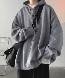 BLANC FICELLE（ブランフィセル）の「オーバーサイズ　ニットパーカー（Tシャツ/カットソー・レディース）」