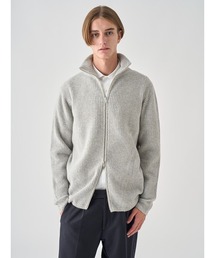 JOHN SMEDLEY（ジョンスメドレー）の「[Eco Cashmere]カシミヤ混 フルジップスタンドネック長袖ドライバーズニットジャケット（ニット/セーター）」
