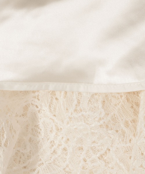 mysty woman（ミスティウーマン）の「起毛レースティアードスカート 588961（スカート・レディース・アイボリー/ブラック・FREE）」の13枚目の写真