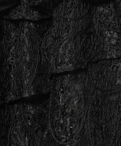 mysty woman（ミスティウーマン）の「起毛レースティアードスカート 588961（スカート・レディース・アイボリー/ブラック・FREE）」の14枚目の写真