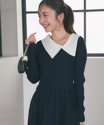 La boutique BonBon | 【愛されワンピース】アシメカラーニットワンピース(ワンピース)