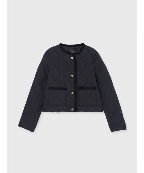 anuans アニュアンス　【TAION】ノーカラーキルティングショートダウン TAION×anuans】ノーカラーキルティングショートダウン