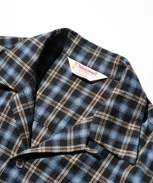 TOWNCRAFT(タウンクラフト)の「【TOWNCRAFT/タウンクラフト】50S LOOP COLLAR SHIRT/開襟/ユニセックス/コラボ【WEB限定】(シャツ/ブラウス・メンズ・ワイン/ブラック/ピンク・M/L)」の10枚目の写真