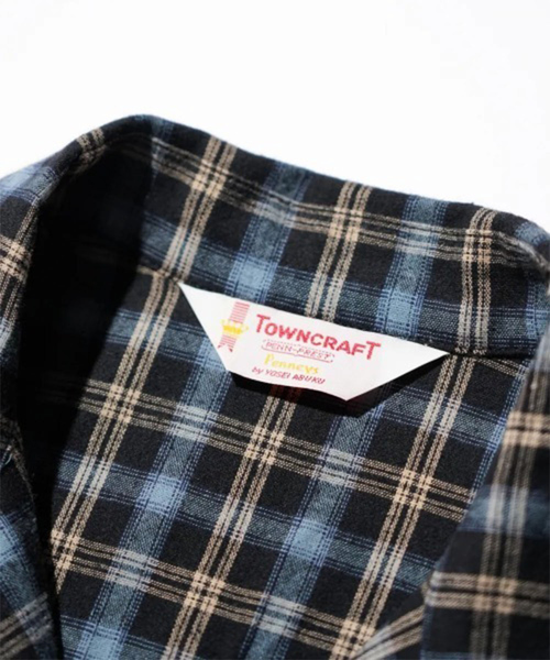 TOWNCRAFT(タウンクラフト)の「【TOWNCRAFT/タウンクラフト】50S LOOP COLLAR SHIRT/開襟/ユニセックス/コラボ【WEB限定】(シャツ/ブラウス・メンズ・ワイン/ブラック/ピンク・M/L)」の11枚目の写真