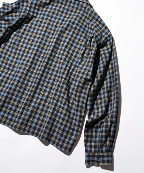 TOWNCRAFT(タウンクラフト)の「【TOWNCRAFT/タウンクラフト】50S LOOP COLLAR SHIRT/開襟/ユニセックス/コラボ【WEB限定】(シャツ/ブラウス・メンズ・ワイン/ブラック/ピンク・M/L)」の15枚目の写真