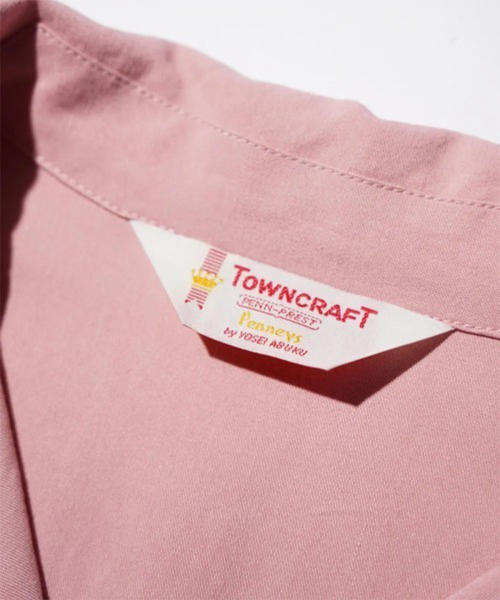 TOWNCRAFT(タウンクラフト)の「【TOWNCRAFT/タウンクラフト】50S LOOP COLLAR SHIRT/開襟/ユニセックス/コラボ【WEB限定】(シャツ/ブラウス・メンズ・ワイン/ブラック/ピンク・M/L)」の21枚目の写真
