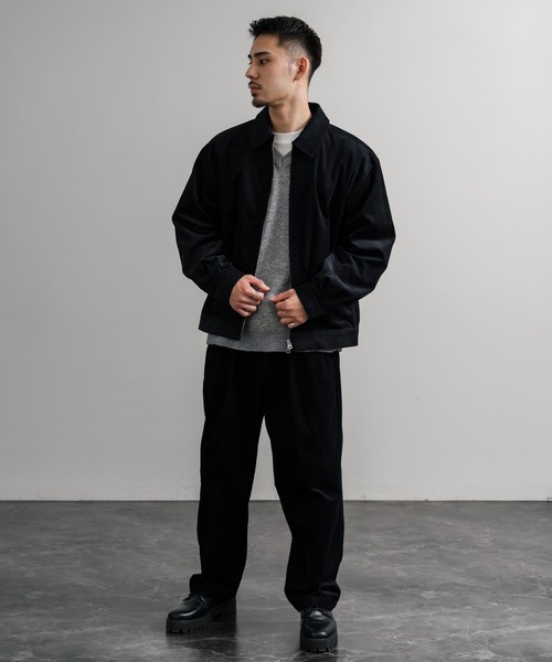 Audience（オーディエンス）の「Upscape Audience アップスケープオーディエンス 日本製 国産14WALEコーデュロイマンチェスター2タックイージーワイドパンツ AUD3643（スラックス・メンズ・スミクロ/ライトブラウン/ブラック/ダークブラウン・M/L/XL）」の11枚目の写真