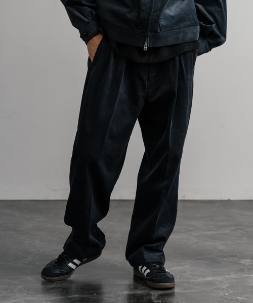 Audience（オーディエンス）の「Upscape Audience アップスケープオーディエンス 日本製 国産14WALEコーデュロイマンチェスター2タックイージーワイドパンツ AUD3643（スラックス・メンズ・スミクロ/ライトブラウン/ブラック/ダークブラウン・M/L/XL）」の12枚目の写真