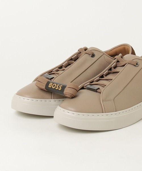 BOSS(ボス)の「Gary レザースニーカー スエードバックステイ(スニーカー・メンズ・ブラウン/ベージュ・46/45/44/42/40/39/43/41)」の12枚目の写真