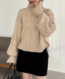 CAPRICIEUX LE'MAGE（カプリシューレマージュ）の「ケーブルキャンディニット（ニット/セーター）」