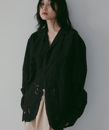 anuke（アンヌーク）の「Cutwork Opencollar Shirts（シャツ/ブラウス）」