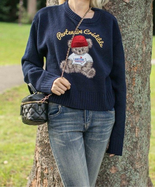 グニフニ さん くまちゃん ニット (トップスのニットはラスト) グニフニ さん くまちゃん ニット (トップスのニットはラスト) ユニ