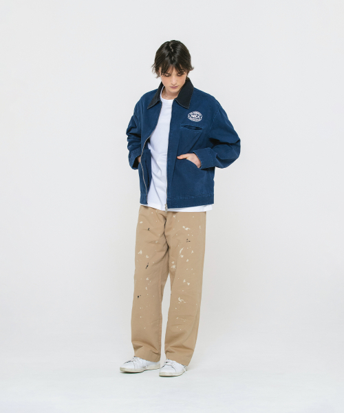 AECA（エイカ）の「AECA VINTAGE CANVAS WORK JACKET-NAVY（デニムジャケット・メンズ・その他・LARGE/SMALL/MEDIUM）」の3枚目の写真