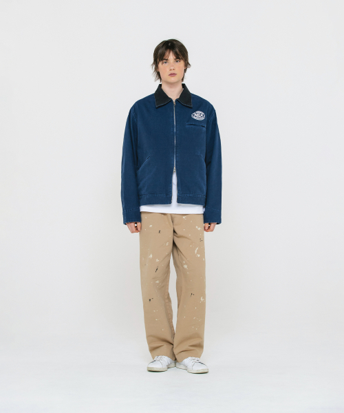 AECA（エイカ）の「AECA VINTAGE CANVAS WORK JACKET-NAVY（デニムジャケット・メンズ・その他・LARGE/SMALL/MEDIUM）」の4枚目の写真