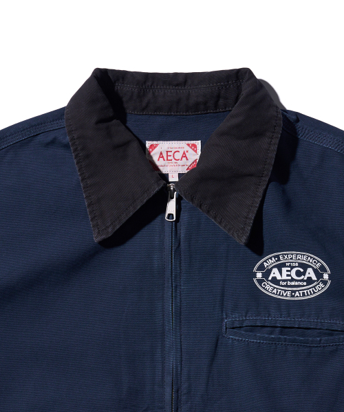 AECA（エイカ）の「AECA VINTAGE CANVAS WORK JACKET-NAVY（デニムジャケット・メンズ・その他・LARGE/SMALL/MEDIUM）」の5枚目の写真