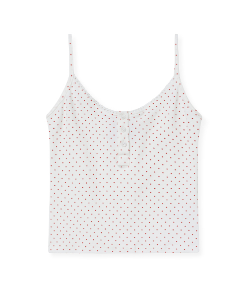 Midnight Move（ミッドナイトムーブ）の「dot top (white)（Tシャツ/カットソー・レディース・その他・FREE）」の2枚目の写真
