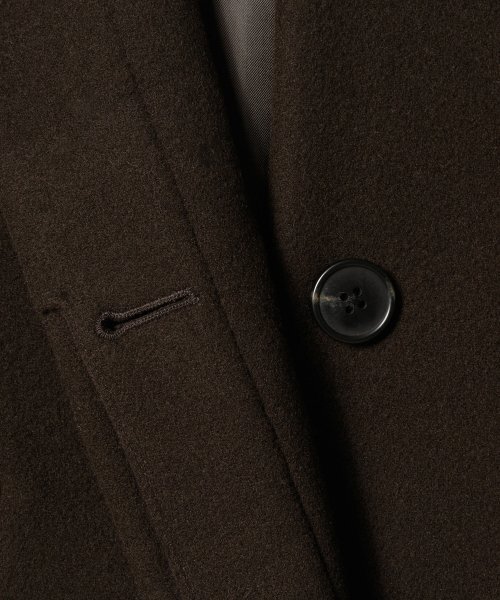 MUSINSA STANDARD WOMAN（ムシンサスタンダードウーマン）の「ウィメンズカシミヤブレンドショートマックコート[ダークブラウン]（チェスターコート・レディース・その他・SMALL/MEDIUM/LARGE/X-SMALL）」の8枚目の写真