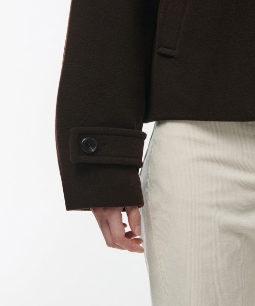 MUSINSA STANDARD WOMAN（ムシンサスタンダードウーマン）の「ウィメンズカシミヤブレンドショートマックコート[ダークブラウン]（チェスターコート・レディース・その他・SMALL/MEDIUM/LARGE/X-SMALL）」の12枚目の写真