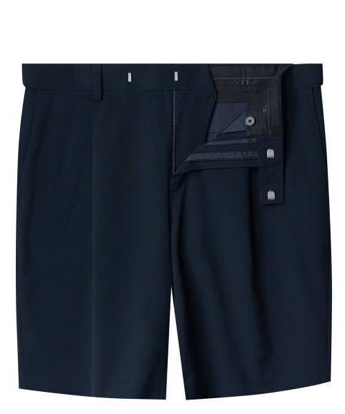 MUSINSA STANDARD（ムシンサスタンダード）の「軽量隠しバンディングハーフスラックス[ネイビー]（スラックス・メンズ・その他・28/29/32/30/31/33/26/27/40/38/42/36/34）」の3枚目の写真