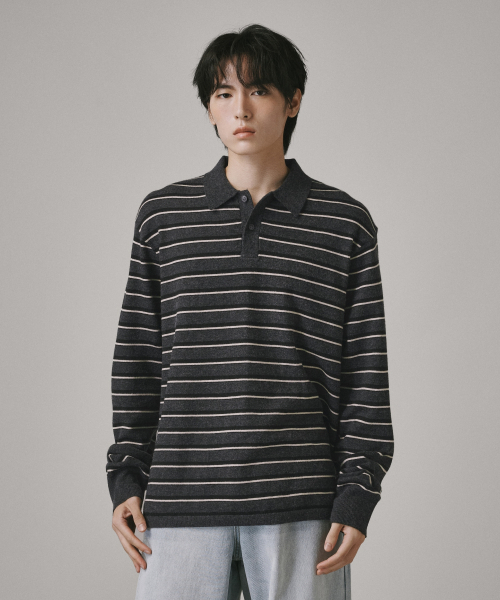 Verdnt（バーダント）の「ヘアリーストライプカラーニット[ブラック]（ニット/セーター・レディース・その他・MEDIUM/LARGE）」の11枚目の写真