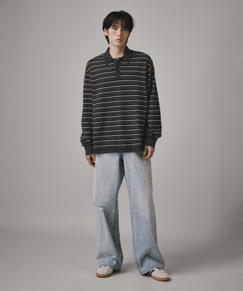 Verdnt（バーダント）の「ヘアリーストライプカラーニット[ブラック]（ニット/セーター・レディース・その他・MEDIUM/LARGE）」の13枚目の写真