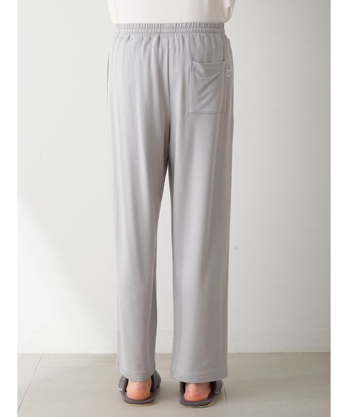 gelato pique(ジェラートピケ)の「【HOMME】クッキーワンポイントプリントロングパンツ(ルームウェア/パジャマ・メンズ・グレー/ネイビー・M/L)」の7枚目の写真