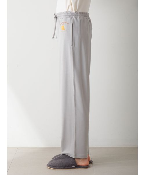 gelato pique(ジェラートピケ)の「【HOMME】クッキーワンポイントプリントロングパンツ(ルームウェア/パジャマ・メンズ・グレー/ネイビー・M/L)」の8枚目の写真