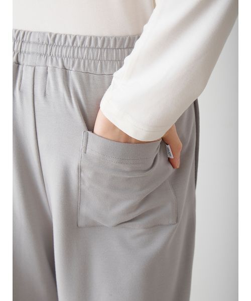 gelato pique(ジェラートピケ)の「【HOMME】クッキーワンポイントプリントロングパンツ(ルームウェア/パジャマ・メンズ・グレー/ネイビー・M/L)」の12枚目の写真