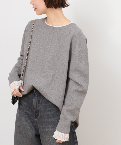 WEB + 一部店舗限定》ウォッシャブルミラノリブプルオーバー（ニット