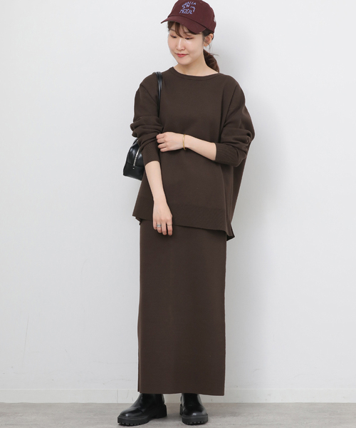 JOURNAL STANDARD relume(ジャーナルスタンダード レリューム)の「《WEB + 一部店舗限定》ウォッシャブルミラノリブプルオーバー(ニット/セーター・レディース・チャコールグレー/ブラック/ブラウン・FREE)」の21枚目の写真