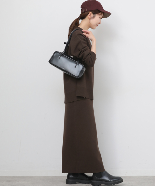 JOURNAL STANDARD relume(ジャーナルスタンダード レリューム)の「《WEB + 一部店舗限定》ウォッシャブルミラノリブプルオーバー(ニット/セーター・レディース・チャコールグレー/ブラック/ブラウン・FREE)」の19枚目の写真