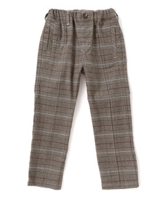 セール】＜SOVEREIGN＞ ウール チェック ストレートパンツ（スラックス