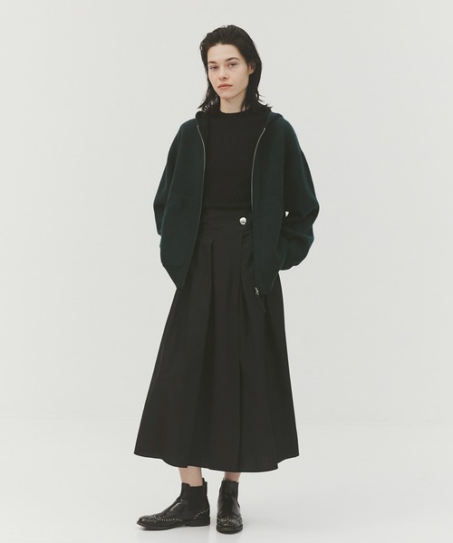 CASHMERE CASHMERE(カシミヤカシミヤ)の「【CASHMERE CASHMERE/カシミアカシミア】CASHMERE REVERSIBLE ZIP UP HOODIE(パーカー・メンズ・ダークグリーン/ブラック/ダークネイビー/モカ/ダークグレー・48/44)」の20枚目の写真