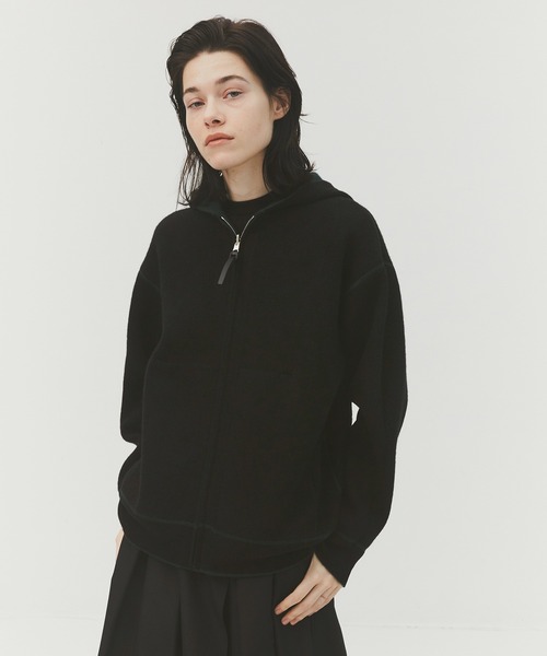CASHMERE CASHMERE】CASHMERE REVERSIBLE ZIP UP HOODIE（パーカー