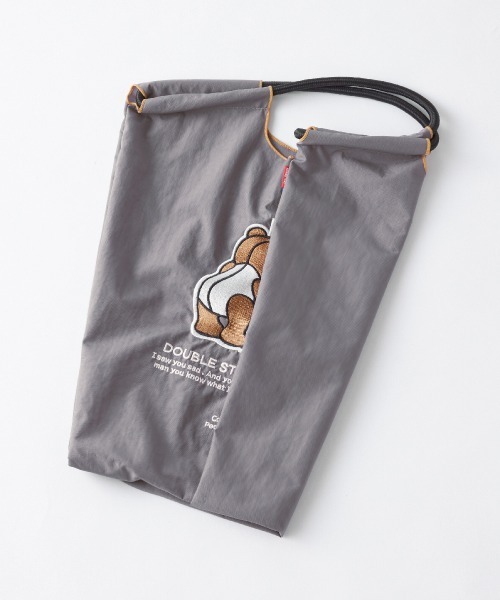 DOUBLE STANDARD CLOTHING（ダブルスタンダードクロージング）の「Ball&Chain / D logo bearミニショッピングバッグ（WEB限定）（エコバッグ/サブバッグ・レディース・グレー・FREE）」の5枚目の写真