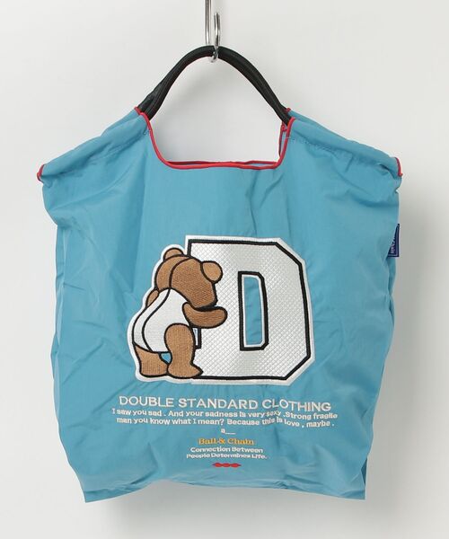DOUBLE STANDARD CLOTHING(ダブルスタンダードクロージング)の「Ball&Chain / D logo bearミニショッピングバッグ(WEB限定)(エコバッグ/サブバッグ・レディース・グレー/ブラック/ターコイズブルー・FREE)」の19枚目の写真