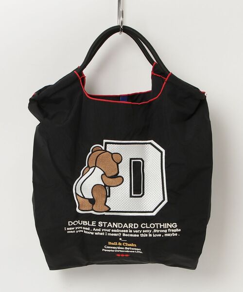 DOUBLE STANDARD CLOTHING(ダブルスタンダードクロージング)の「Ball&Chain / D logo bearミニショッピングバッグ(WEB限定)(エコバッグ/サブバッグ・レディース・グレー/ブラック/ターコイズブルー・FREE)」の20枚目の写真