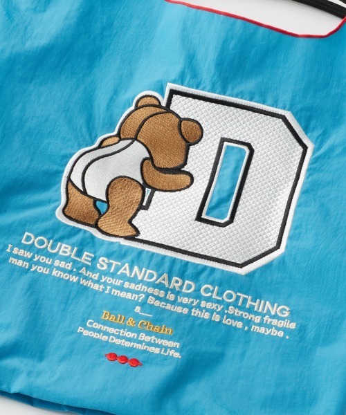 DOUBLE STANDARD CLOTHING(ダブルスタンダードクロージング)の「Ball&Chain / D logo bearミニショッピングバッグ(WEB限定)(エコバッグ/サブバッグ・レディース・グレー/ブラック/ターコイズブルー・FREE)」の13枚目の写真