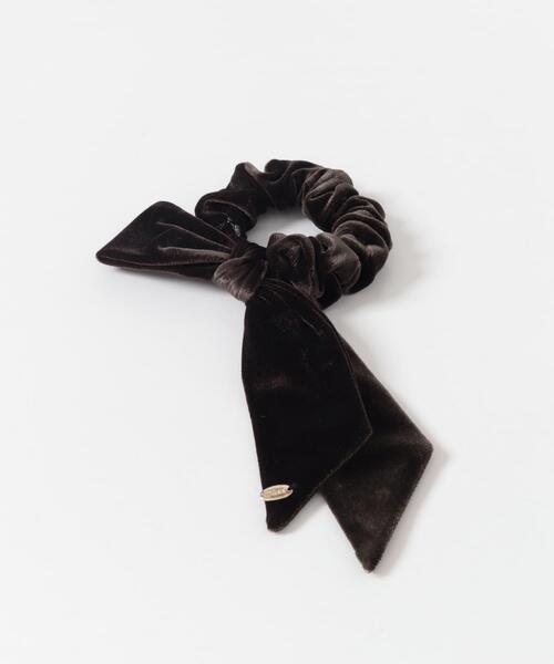 SMELLY（スメリー）の「ベロアリボンシュシュ（シュシュ・レディース・ダークブラウン/アイボリー・-）」の9枚目の写真