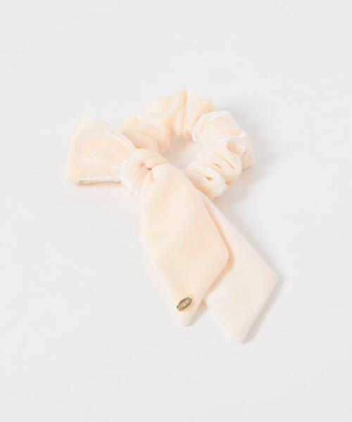 SMELLY（スメリー）の「ベロアリボンシュシュ（シュシュ・レディース・ダークブラウン/アイボリー・-）」の17枚目の写真