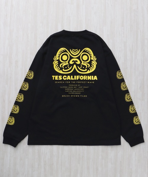 The Endless Summer（エンドレスサマー）の「TES BUHI DARUMA LONG SLEEVE T-SHIRT / ロンT（Tシャツ/カットソー・メンズ・ホワイト/ネイビー/ブラック・SMALL/MEDIUM/LARGE/X-LARGE/XX-LARGE）」の6枚目の写真