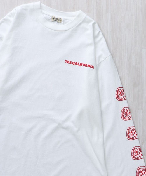 The Endless Summer（エンドレスサマー）の「TES BUHI DARUMA LONG SLEEVE T-SHIRT / ロンT（Tシャツ/カットソー・メンズ・ホワイト/ネイビー/ブラック・SMALL/MEDIUM/LARGE/X-LARGE/XX-LARGE）」の12枚目の写真