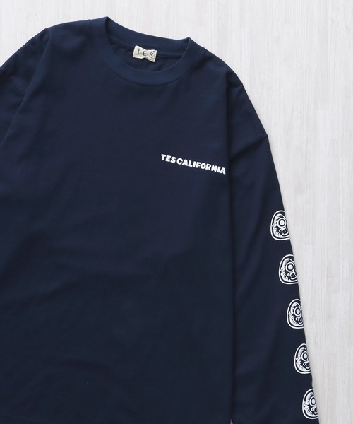 The Endless Summer（エンドレスサマー）の「TES BUHI DARUMA LONG SLEEVE T-SHIRT / ロンT（Tシャツ/カットソー・メンズ・ホワイト/ネイビー/ブラック・SMALL/MEDIUM/LARGE/X-LARGE/XX-LARGE）」の17枚目の写真