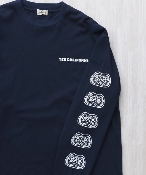 The Endless Summer（エンドレスサマー）の「TES BUHI DARUMA LONG SLEEVE T-SHIRT / ロンT（Tシャツ/カットソー・メンズ・ホワイト/ネイビー/ブラック・SMALL/MEDIUM/LARGE/X-LARGE/XX-LARGE）」の18枚目の写真