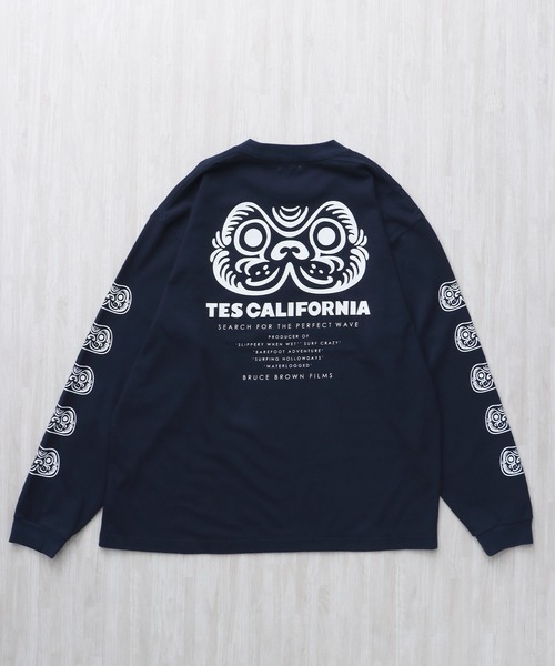 The Endless Summer（エンドレスサマー）の「TES BUHI DARUMA LONG SLEEVE T-SHIRT / ロンT（Tシャツ/カットソー・メンズ・ホワイト/ネイビー/ブラック・SMALL/MEDIUM/LARGE/X-LARGE/XX-LARGE）」の16枚目の写真