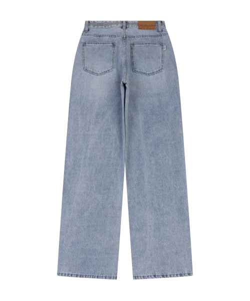 ORDINARY HOLIDAY（オーディナリー ホリデー）の「WAIST POINT DENIM WIDE PANTS [SKY BLUE]（デニムパンツ・レディース・その他・MEDIUM/SMALL）」の3枚目の写真