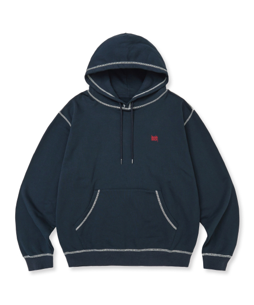 BROWNBREATH(ブラウンブレス)の「TAG APPLIQUE HOODIE - NAVY(パーカー・レディース・その他・SMALL/MEDIUM/LARGE/X-LARGE)」の2枚目の写真