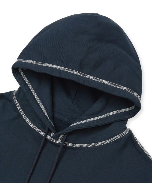 BROWNBREATH(ブラウンブレス)の「TAG APPLIQUE HOODIE - NAVY(パーカー・レディース・その他・SMALL/MEDIUM/LARGE/X-LARGE)」の3枚目の写真