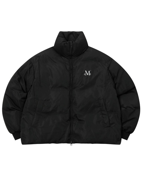 MUCENT Hep High Neck ダウンジャケット ブラック フェイヴハイネックグロッシークロップパディング (3COLOR) - MUCENT